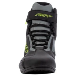 RST Sabre Moto Men's Shoes Flo Yellow -Motorcycle Equipment Store RSTSabreMotoShoeMensCEBootFloYellowRST 103053FYELFront