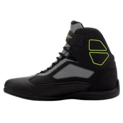 RST Sabre Moto Men's Shoes Flo Yellow -Motorcycle Equipment Store RSTSabreMotoShoeMensCEBootFloYellowRST 103053FYELInside