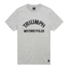 Triumph Burnham T-Shirt Grey -Motorcycle Equipment Store TriumphBurnhamT ShirtGrey