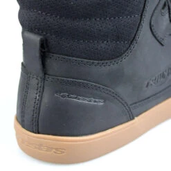 Triumph J-6 Waterproof Riding Shoes Black -Motorcycle Equipment Store TriumphJ 6WPShoesMBTA22805HeelDetail