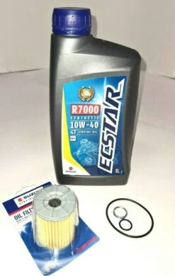 Suzuki RV125 Van Van Service Kit, Oil Filter, & Suzuki Ecstar R7000 Oil