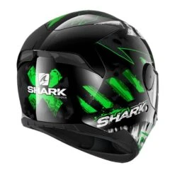 Shark D-Skwal 2 Helmet Penxa Black / Green / Yellow -Motorcycle Equipment Store image306318574