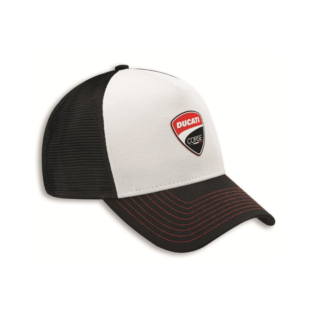 Ducati Corse Trucker Cap White 3 Ducati Corse Trucker Cap White