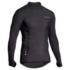 Halvarssons Long Sleeve Thermal Polo Shirt Dark Grey