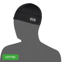 Oxford Cotton Skull Cap Black (2-Pack)